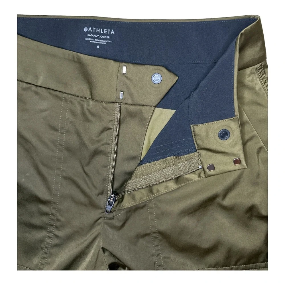 Athleta Radiant Jogger Tortuga Olive Green Women’s Size 4 - Picture 8 of 11